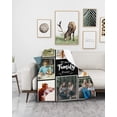 thumbnail image 4 of AISENIN Custom Blanket Family Picture Personalized Family Blanket Adults Customize Blanket Birthday Christmas Gift Customizable for Dad Mom Nana Kids Dogs Friends, 4 of 5