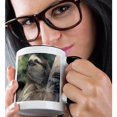 thumbnail image 2 of 3dRose, Three-toed Sloth wildlife, Costa Rica - SA22 KSC0126 - Kevin Schafer, 11oz Two-Tone Black Mug, 2 of 7