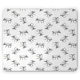thumbnail image 1 of Sketch Mouse Pad, Monochrome and Doodle Style Saiga Antelopes Drawn by Hand on a Plain Background, Rectangle Non-Slip Rubber Mousepad, Dark Grey White, by Ambesonne, 1 of 2
