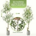 thumbnail image 5 of Garvee 5FT Artificial Olive Tree with White Planter & Green Faux Moss – Tall Faux Olive Plant for Home, Office, Living Room & Entryway Decor, 5 of 6