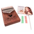 thumbnail image 4 of Caoba 17 notas Mbira Tuning Tool para regalo de Navidad perfke 17 teclas de piano Kalimba, 4 of 9