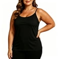 thumbnail image 3 of TaTaai Women's Plus Size Camisole with Built In Padded Bra Adjustable Strap Sleeveless Tank Top for Daily Wear, 3 of 7