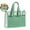 Green, variant on WNFJR Transparent PVC Document Bag for Exams, Waterproof Study File Organizer with Snap Closure, Storage Tote for Papers & Tutoring Materials