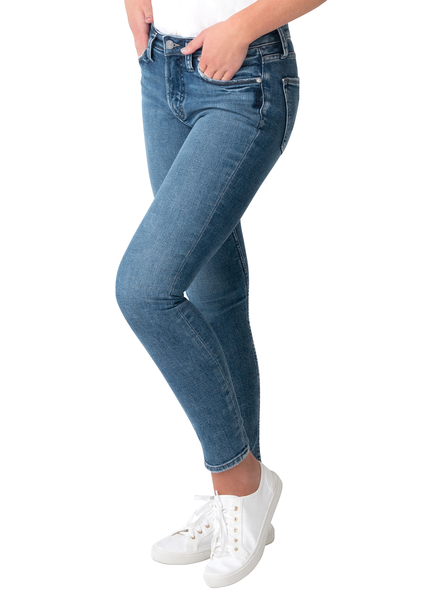 Silver Jeans Co. Women's Most Wanted Mid Rise Skinny Jeans, Waist Sizes 24-36 - image 3 of 3