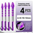 thumbnail image 1 of EGNMCR Heavy Duty QuickDrill Bit Set Eccentric Crooked Head Drill Bit Set For Tiles Wood PVC With Hexagonal Shank Drill Bit, 1 of 9