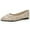 Beige, variant on uvwlwu Women's Solid Color Pointed Toe Flat Casual Breathable Ladies' Openwork Knitted Shoes Breathable(White,8.5)