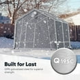 thumbnail image 3 of Quictent Heavy Duty 10x12FT Carport Shelter with Roll-Up Mesh Windows & Reinforced Frame, Portable Garage Canopy for Motorcycle Storage, Outdoor Equipment, Patio Furniture Cover - Silver Gray, 3 of 7