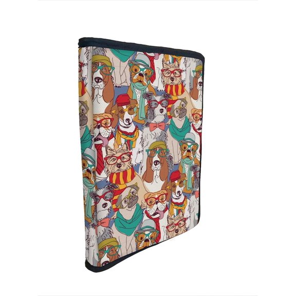 Funda Porta Libros de Tela Diseño Perros Tigsa 4710201498976