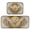 Radiating Golden Light, variant on 2-Piece Ultra Soft Absorbent Floor Mats With Anti-Skid Backing For Kitchen Bathroom Laundry Room Rococo Aesthetic