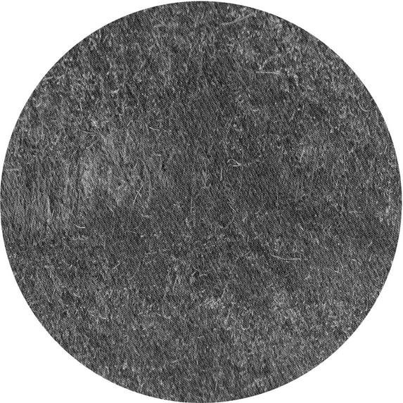 Ahgly Company Indoor Round Patterned Platinum Gray Area Rugs, 7' Round