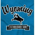 thumbnail image 2 of Wyoming Rodeo Cute Cursive Souvenir Men's Graphic T Shirt Tees Brisco Brands S, 2 of 6