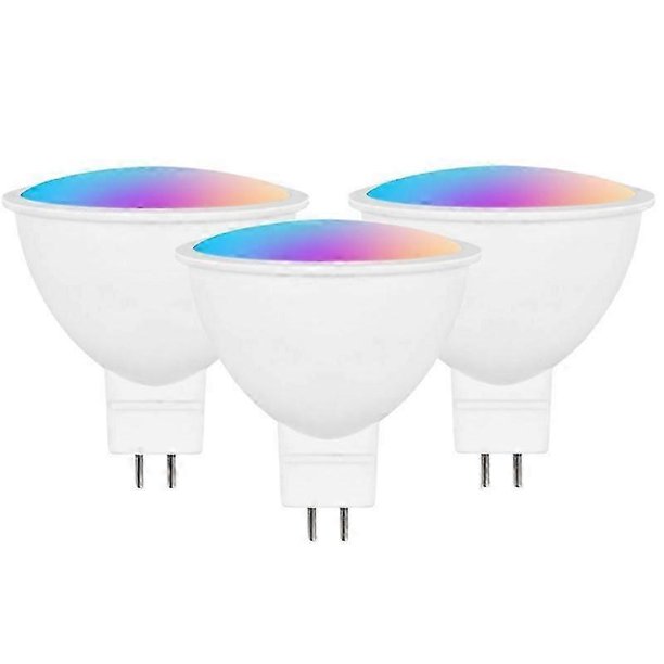 3pcs 12v Wifi Tuya Smart Led Light Bulb Mr16 Rgb+cw Dimmable Lamp 5w Spotlighting Timer Color Changing Alexa Google Home