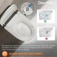thumbnail image 3 of Tankless Elongated ADA Bidet Toilet 1.28 GPF in White with Auto Flush, Heated Seat, Remote, Warm Dryer, Map Flush 1000G, 3 of 15
