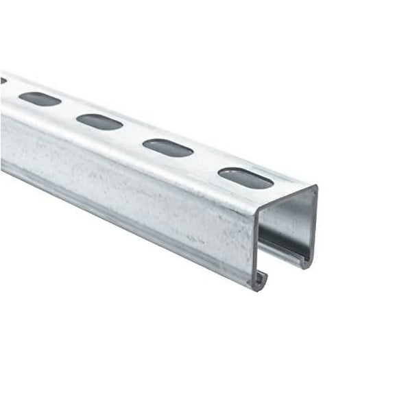 Genuine UNISTRUT P1000T 1-5/8" 12 Gauge Metal Strut Channel, Slotted Back, Pre-Galvanized Zinc 5 Foot Length