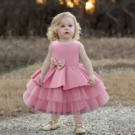 

GERsome Girls Tulle Flower Princess Wedding Dress Lace Birthday Party Ball Gown