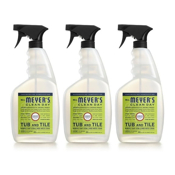 Mrs. Meyer's Tub & Tile Cleaner Lemon Verbena, 33 OZ (Pack of 3)