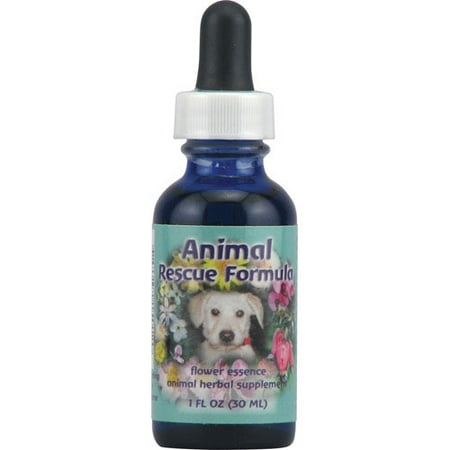 Recovery Essence - Flower Essence Animal Rescue Formula Supplement Dropper - 1 Oz