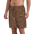 thumbnail image 2 of Kdxio Leopard Printed Pattern Mens Casual Shorts - Drawstring Summer Beach Sports Shorts for Men, 2 of 9
