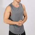thumbnail image 2 of Dovford Men's Crew Neck Muscle T Shirt Sleeveless Cotton Tank Tops Casual Training Bodybuilding Fitness Tanks Summer Shirts, 2 of 3