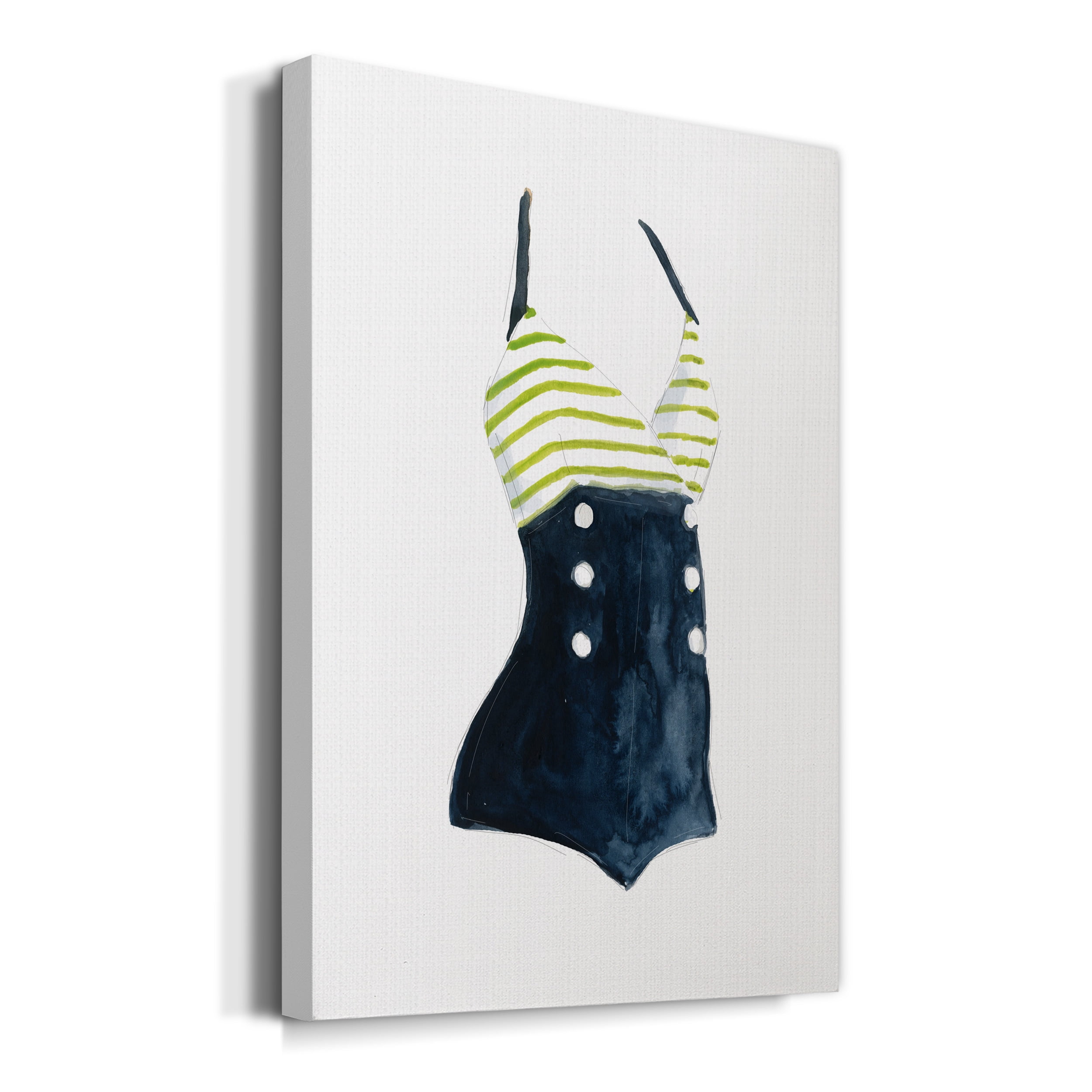 Vintage Swimwear I Premium Gallery Wrapped Canvas - Ready to Hang - 24 x 36