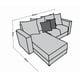 thumbnail image 3 of Sala Esquinera Modular El Bazar Store Lombar Beige Lino 220x160 cm Moderna en Esquina, 3 of 5