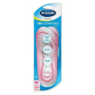 Dr. Scholls Tri-Comfort Insoles Womens (Size 6-10) (3 Pack)