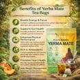 thumbnail image 6 of DEZEN Yerba Mate Tea Powder Drink Mix, Digestive Support & Natural Caffeine, Low Sugar, 11.64 oz, Pack 5, 6 of 8