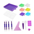 thumbnail image 2 of 5D DIY Diamond Paintings Tray Point Drill Tray Bead Sorting Plate Rhinestone Box Multicolor, 2 of 7