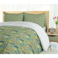 thumbnail image 5 of Ambesonne Cartoon Duvet Cover Set, Art Zoo Animals Friends, 2-Calking, Jade Green Multicolor, 5 of 7