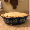 thumbnail image 4 of Wisenvoy Floral 9'' Ceramic Pie Pan, Non-Stick, 4 of 9