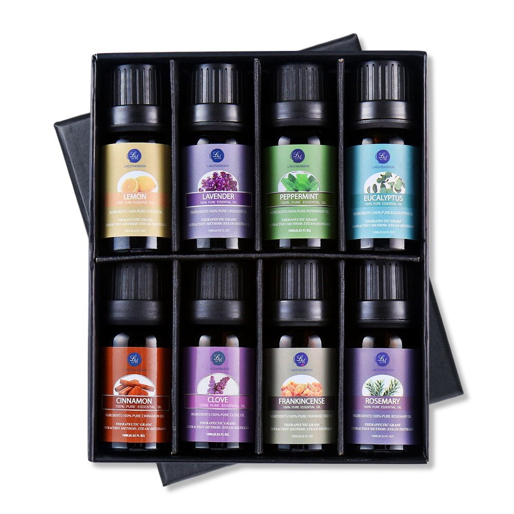 Top 8 Essential Oils Set,Nature Therapeutic Grade Aromatherapy Oils ...