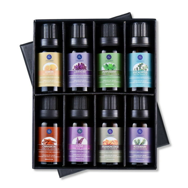 Top 8 Essential Oils Set,Nature Therapeutic Grade Aromatherapy Oils