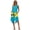 Bahamas Flag Butterfly Print, variant on Mountain Cloud Print Sleeveless Sundress, with Side Pockets Summer Asymmetric Hem Midi Dress for Work Leisure Travel and Daily Wear