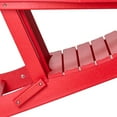 thumbnail image 5 of WestinTrends Malibu 3-Pieces Adirondack Chairs Set with Side Table, All Weather Outdoor Seating Plastic Patio Lawn Chair Folding for Outside Porch Deck Backyard, Red, 5 of 15