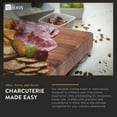 thumbnail image 2 of John Boos B Series Square Wood Cutting Board with Feet, 9" x 9", Walnut, 2 of 11