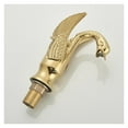 thumbnail image 5 of Gold Luxury Bathroom Sink Faucet Vintage Copper Swan Style Personality Fashion Deck Mount Hot and Cold Mixer Black Basin Faucet ,Easy to Use, 5 of 7