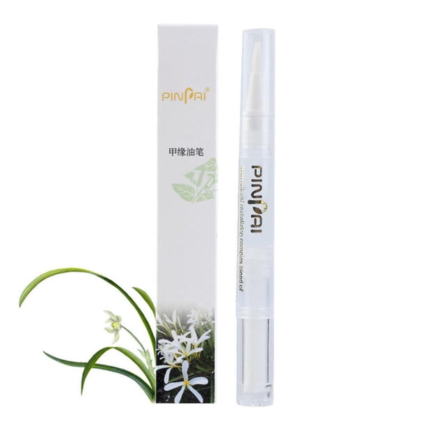SGACAI Aceite revitalizador de cutículas en forma de bolígrafo, cepillo para uñas, tratamiento para el cuidado de las uñas, manicura