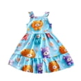 thumbnail image 2 of Nmnitkp Girl Dresses High-Quality Fabric,Dresses for Girls Summer Children's Little Girl Floral Medium-length Sleeveless Printed Suspender Beach Dress Multicolor,7 Years, 2 of 4