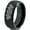 Black Dome Tungsten, variant on Tungsten Dia De Los Muertos Day of the Dead Band Ring 8mm Men Women Comfort Fit Black Dome Brushed Polished