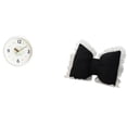 thumbnail image 1 of Reloj de pared con almohada decorativa con forma de lazo, elegante y de moda, bonito cojín con lazo, funda de almohada con lazo suave, adorno cómodo p, 1 of 8