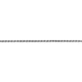 thumbnail image 3 of 14K White Gold 1.30mm Machine-made Rope Chain, 3 of 5