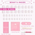 thumbnail image 6 of Olive & June The Instant Mani Press-On Nails, Strawberry Scone, Round Extra Short, 42 Ct, 6 of 7