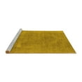 thumbnail image 2 of Ahgly Company Machine Washable Indoor Square Oriental Yellow Industrial Area Rugs, 3' Square, 2 of 4