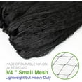 thumbnail image 5 of 25' x 25' Bird Netting Heavy Duty Nylon 3/4" Mesh Protect Fruit Trees, Plants and Vegetables, 5 of 5