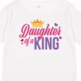 thumbnail image 4 of Inktastic Daughter of a King with Crown Fathers Day Boys or Girls Long Sleeve Toddler T-Shirt, 4 of 5