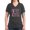Charcoal, variant on CafePress - Supportadmirehonor10 Breast Cancer Women's V Neck - Women's V-Neck Dark T-Shirt