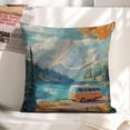 thumbnail image 4 of mountain lake treeslinen throw pillowcase decoration pillowcase gifting preferred 20x20 inch cushion cover 2 sets sofa pillowcase sofa bedroom living room car, 4 of 6