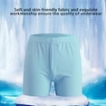 thumbnail image 4 of Men Boxer Underwear Elastic High Waist Design Breathable Smooth Shorts Briefs Loose Fit Panties, 4 of 8