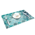thumbnail image 3 of Set Table Mats Moroccan Green Geometric Printed Table Napkin Kitchen Accessories Home Party Decorative Placemats, 3 of 5
