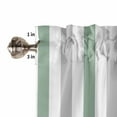 thumbnail image 4 of Geometric Grey Striped Valances for Windows Farmhouse Kitchen Curtains Valances Rod Pocket Valance Curtains for Kitchen Windows Fruit Green Simple Vintage Window Valances for Bathroom Bedroom 42"x18", 4 of 6